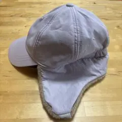 耳付き薄紫キャップ