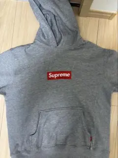 Supreme グレー BOXロゴ