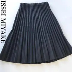 イッセイミヤケ me ISSEY MIYAKE プリーツ スカート 黒 女性