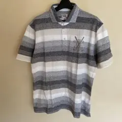 Cutter & Buck ストライプ ゴルフシャツ LL
