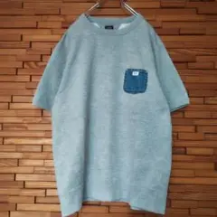 Lee×Wild&Whistle リー ポケット付き 両V 半袖スウェット L