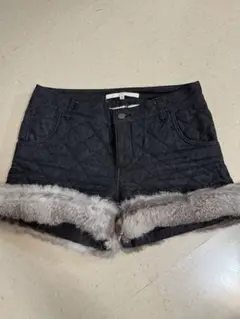 MARKu0026LONA レディースショートパンツ リアルファー付き