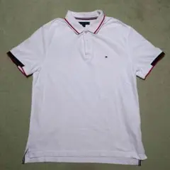 TOMMY HILFIGER ホワイト ポロシャツ L