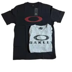 OAKLEY ブラック 、ネイビーロゴ Tシャツ 00s