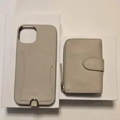 【新品】デミュウDEMIU スマホケース ベージュ iPhone14/16e