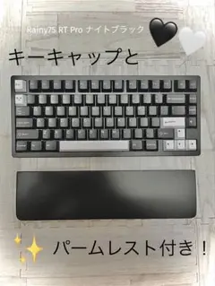 Rainy75 RT Pro ナイトブラック(キーキャップ+パームレストセット)