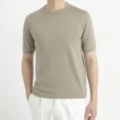 +CLOTHET Knit T-shirt スビンプラチナムニット