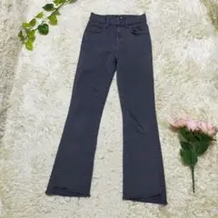 マザー インサイダークロップ ストレッチ ブラック 24