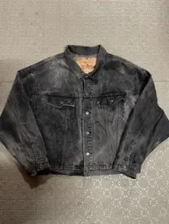 90s Levi‘s ブラック　後染め　BLACK DENIM JACKET