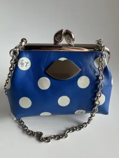 新品　ルルギネス　がま口財布　ブルー