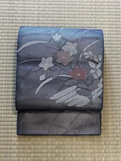✨SALE✨ ◎ はなえみ◎ 単衣　夏物　正絹　二重紗　秋草文様　袋帯