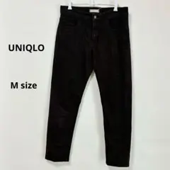 ユニクロ　UNIQLO EZYジーンズ　M ブラック　テーパード　ローライズ