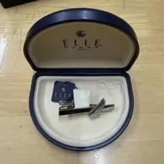 ELLE HOMME シルバー ネクタイピン ケース付き エルオム