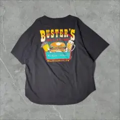 USA製 BUSTER'S PLACE ハンバーガー ベースボールシャツ XL