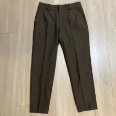 【グリーンレーベルリラクシング】テーパードパンツ ブラウン