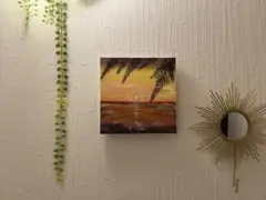 夕日と海の風景✴︎アクリル画