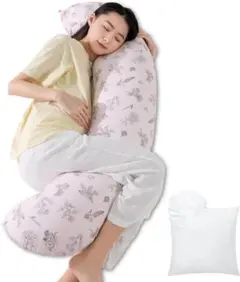 Genki life 抱き枕 妊婦 授乳クッション 補充綿200ｇ付き