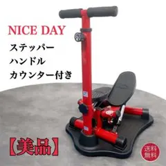 【使用少】NICE DAY ナイスデイ ステッパー ハンドル付き カウンター付き