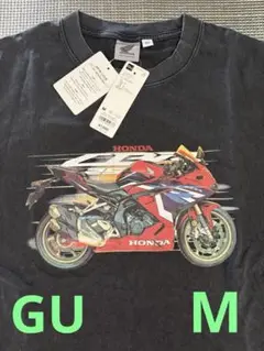 新品　GUウォッシュドグラフィックTシャツ　Honda ①