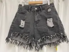 デニムパンツ ミニ丈