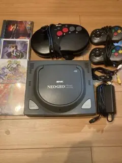 【中古品セット】NEO-GEO CDZ本体+ジョイスティック+ソフト4本
