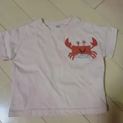 カニ刺繍 Tシャツ 80サイズ 保育園用