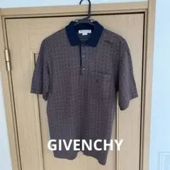 MONSIEUR GIVENCHY ポロシャツ ネイビー/ブラウン