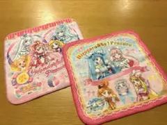 プリキュア タオル 2枚セット　※わんだふるしゃかしゃかクリップおまけ付き