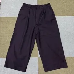 BLACKJAXXX ガウチョパンツ7部丈黒