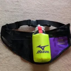 Mizuno ランニング用ウエストポーチ ボトルホルダー付き