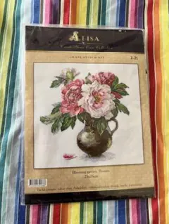 ALISA クロスステッチキットBlooming garden.Peonies