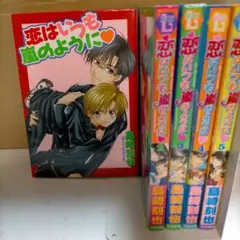 恋はいつも嵐のように 全5巻セット　220108