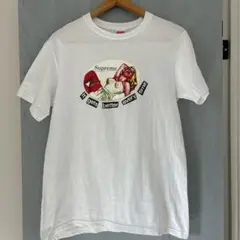 Supreme グラフィックプリント Tシャツ S ホワイト