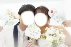 結婚式 フォトプロップスセット LOVE THANK YOU