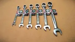 【新品】TONE 切替式ラチェットめがねレンチ 6本セット