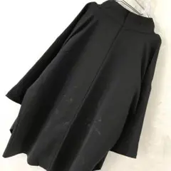 ジャパンヴィンテージ 和モード 和柄 羽織 ガウン ブラック フリー