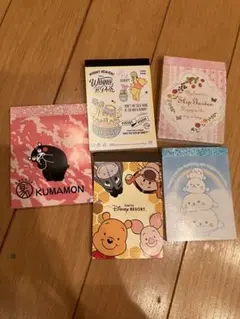 キャラクター メモ帳セット 5種