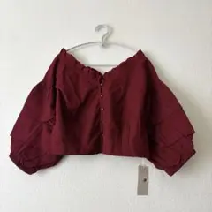mystic ミスティック　千鳥柄ショート丈トップス　新品