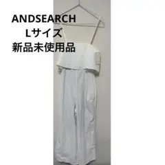 ANDSEARCH ホワイト ワンピース 新品未使用品 Lサイズ