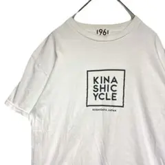 KINASHICYC LE スクエアボックスロゴTシャツ Lサイズ