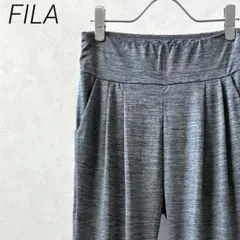 FILA ヨガパンツ ピラティス ウエストゴム ポケット付き シンプル 薄手