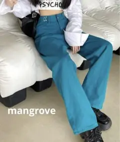 新品☆mangrove☆ウエストタックルーズデニムパンツ