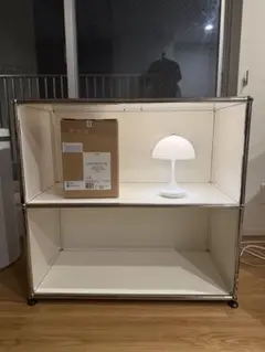 【美品】 USMハラー Haller 2段シェルフ ホワイト 正規品 即納