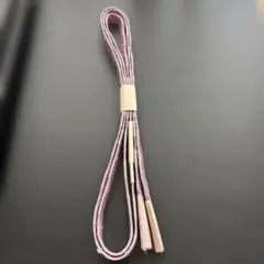 薄紫の帯締め100%絹