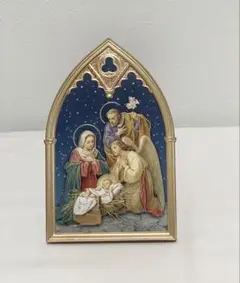 イタリア購入 木製 聖家族と天使ホーリーショップ