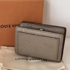 ルイヴィトン ポルトフォイユ・クレア　モノグラム アンプラント 　二つ折り財布