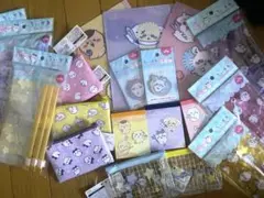 ちいかわ 19点セット クリアファイル メモ帳 ジップパックシール等