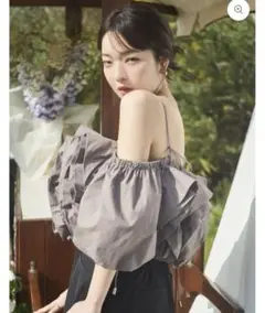 andequal volume off shoulder blouse