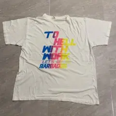 90s シングルステッチ USA製 バルバトス メッセージ アート Tシャツ