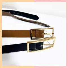 定価990円×2=1,980円/スクエアメタルバックルベルト×2本(GU)